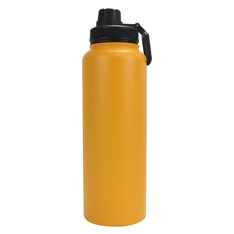 1800ml/1200ml/900ml/700ml/500ml/350ml オレンジキャリングリングスパイラルストロー蓋スペース魔法瓶