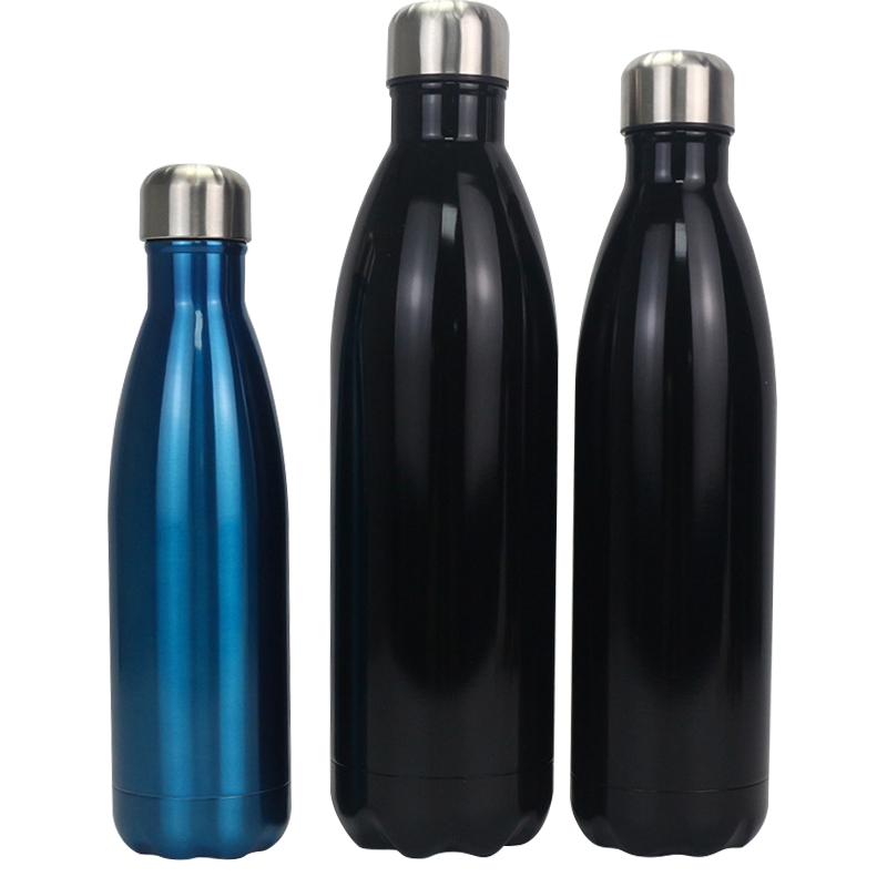 1000ml/750ml/500mlマルチ容量304ステンレス鋼シリコンリークプルーフコーラボトル