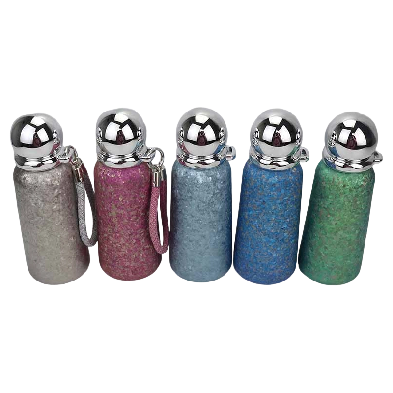 360ml 編組ハンドルロープチタンカップ 球面ミラー蓋付き