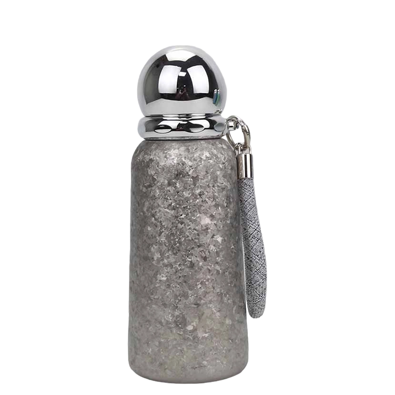 360ml 編組ハンドルロープチタンカップ 球面ミラー蓋付き